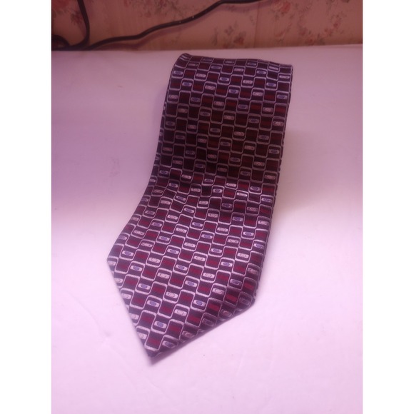 Other - Courage‎ Techno- Core Silk Geometric Neck Tie 4in Multi Color NWT